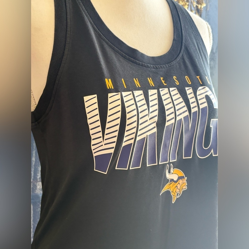 Nike NFL Minnesota Vikings Black Tank Top size Small EUC - Picture 2 of 10